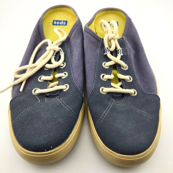 Keds Navy Blue Suede Backless Slip-On Sneakers | Women’s Size 7 - Picture 1 of 11